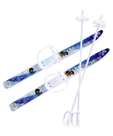 Купить Комплект лыжный детский Лыжики-пыжики с палками в Междуреченске 